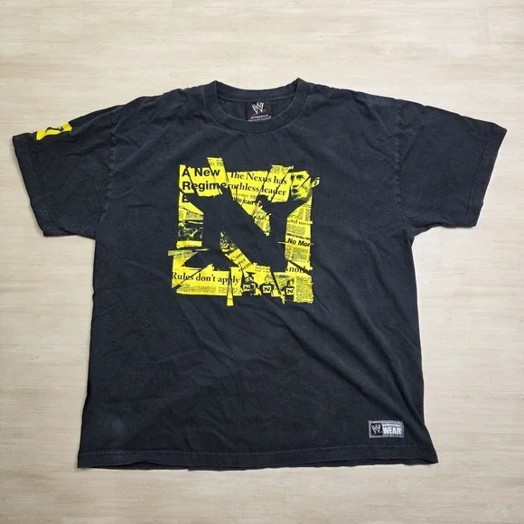 Vintage WWE The Nexus T-Shirt Size 2XL Short Sleeve "We Are One" Tee - Picture 1 of 8
